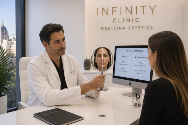 Consulta para elegir entre botox o ácido hialurónico en Valencia